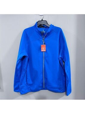 NWT Elevate Men's Blue Performance Full Zip Jacket.  Size XL